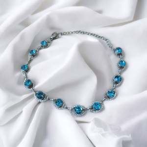 Crysta Bracelet - Silver blue