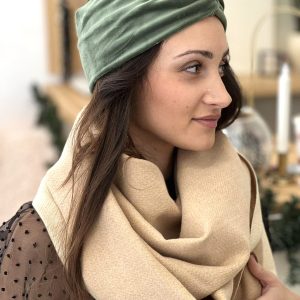 Pale Green Velvet Headband