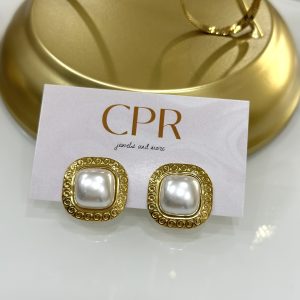 ατσαλινα vintage σκουλαρίκια με κλιπ cprcollection