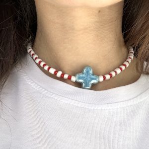 Handmade κολιέ “Μάρτης “