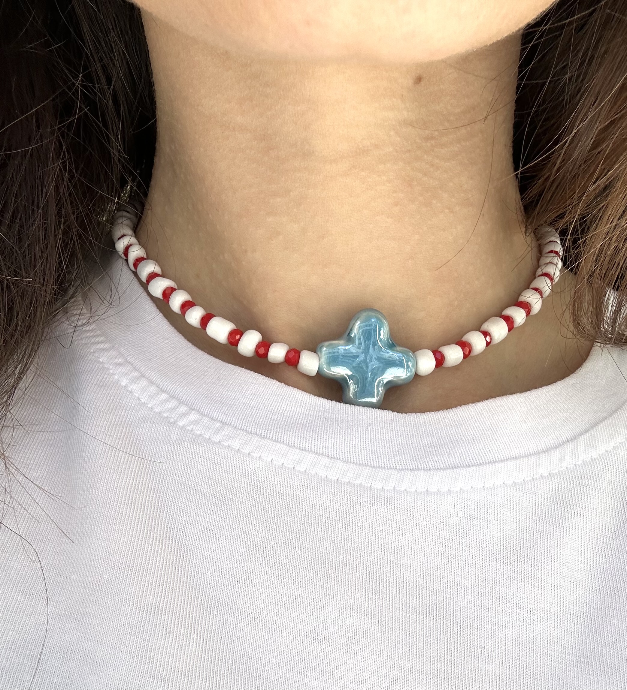 Handmade κολιέ “Μάρτης “