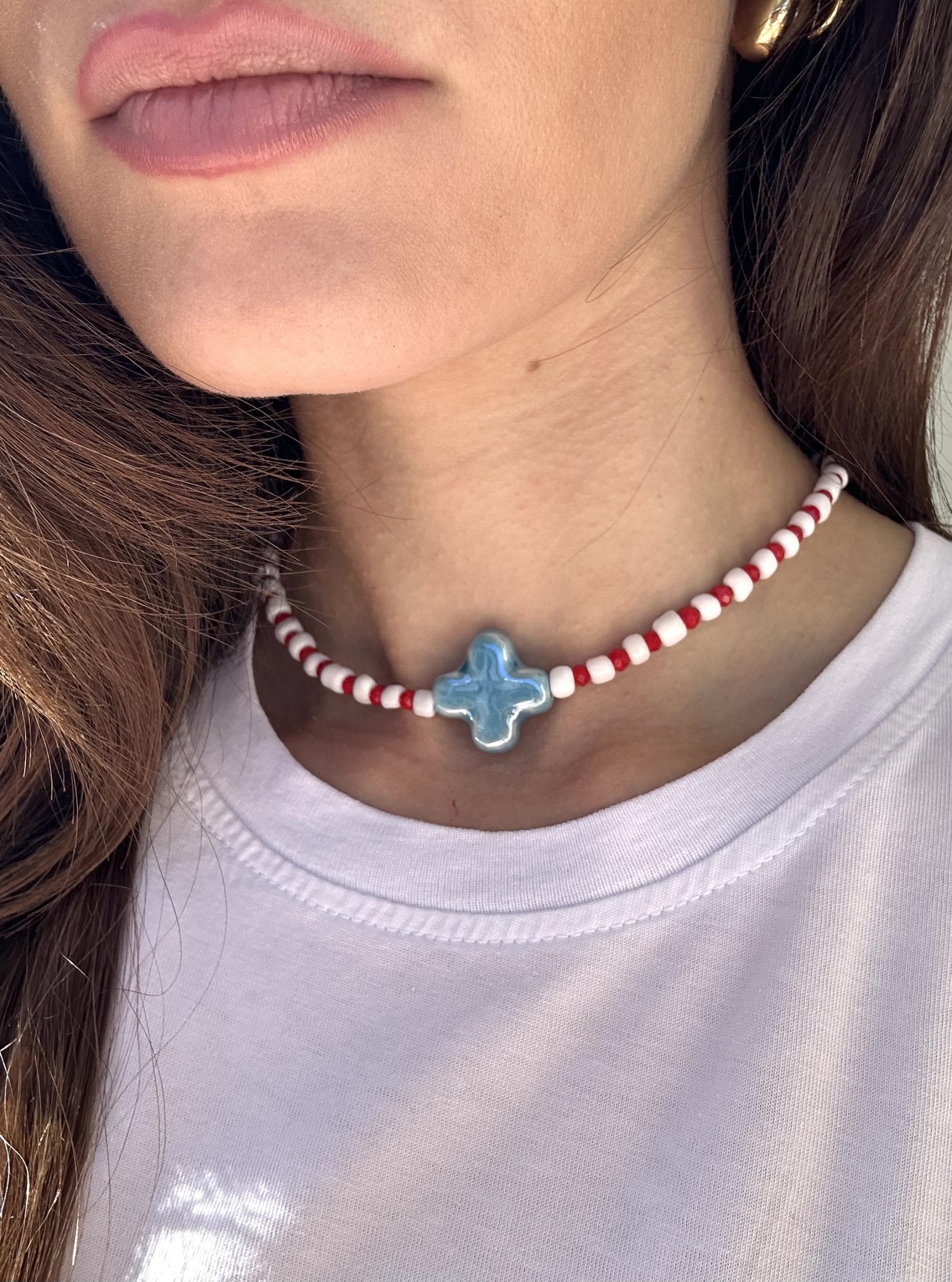 Handmade κολιέ “Μάρτης “