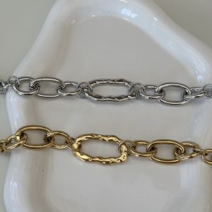 ατσάλινο statement βραχιόλι Ελαιών 36,Ίλιον. www.cprcollection.gr
